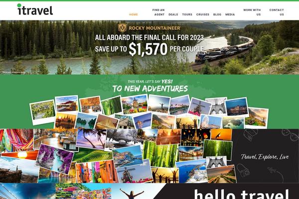 iTravel theme site design template sample