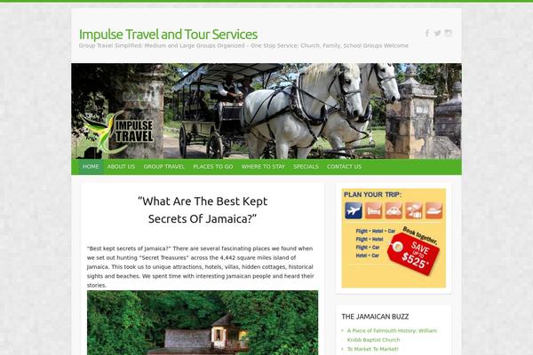 Travel Blogger theme site design template sample