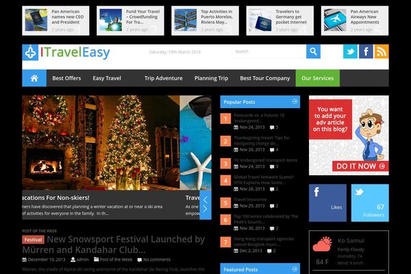 Metro theme site design template sample