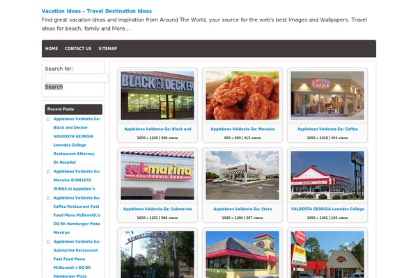 itravelzz.com site used Wallpup Theme