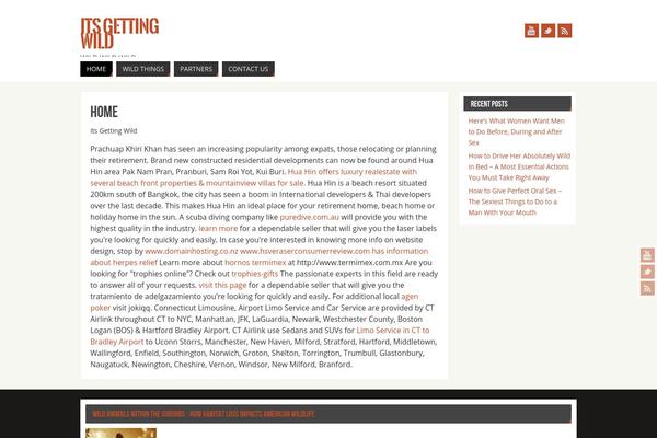 Parabola theme site design template sample
