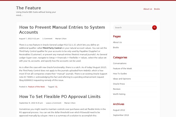 Radius theme site design template sample