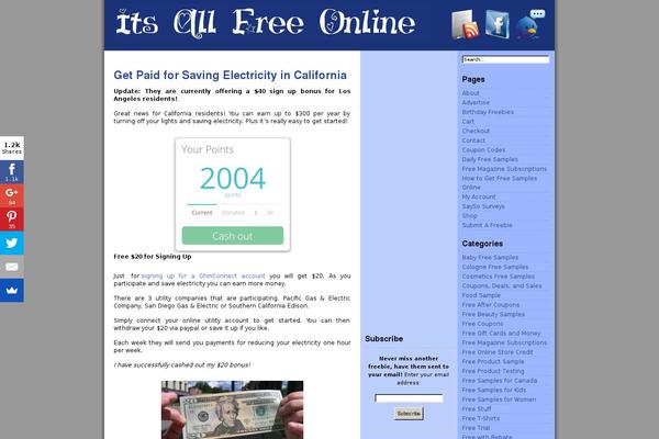 Prosense Blue theme site design template sample