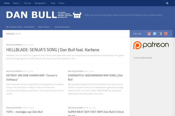 Hueman Child theme site design template sample