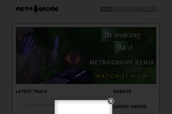 Site using Facebook Popup Like Box plugin