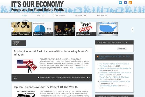 Pravda theme site design template sample