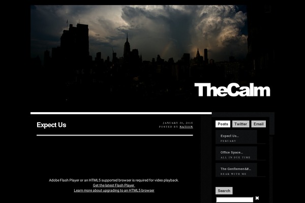 Calm theme site design template sample