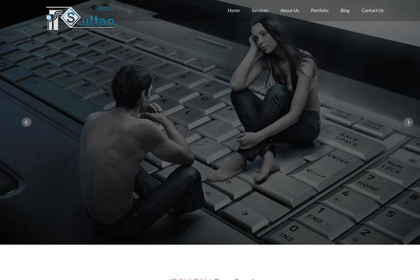 Jarvis theme site design template sample
