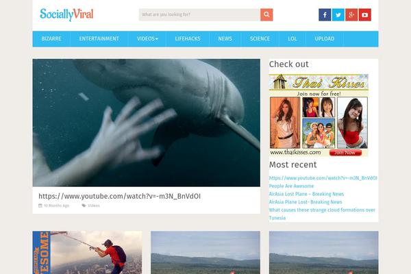 SociallyViral theme site design template sample