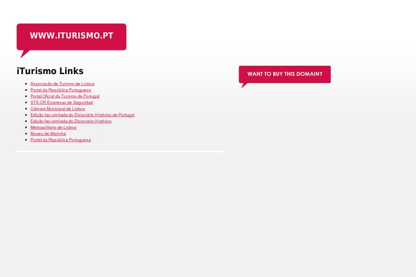 iturismo.pt site used Geparkt