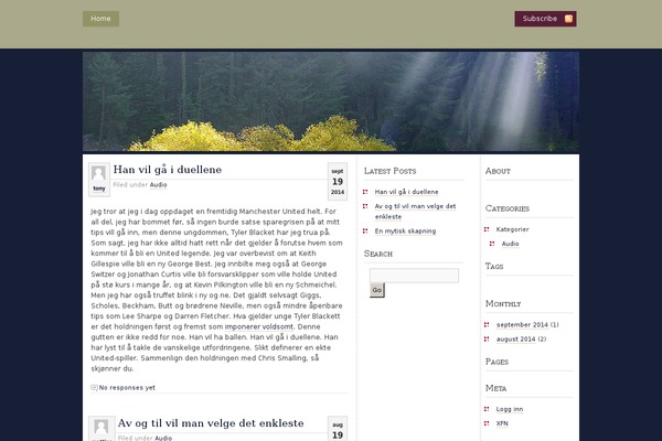 Gloriousday theme site design template sample