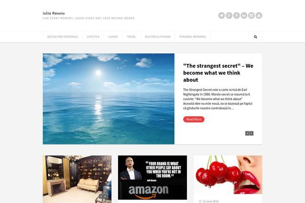 LuxMag theme site design template sample
