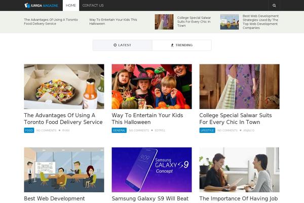 NewsPaper theme site design template sample