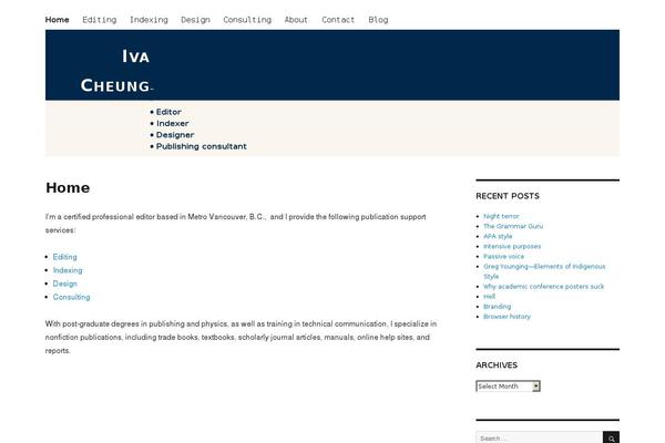 Twentysixteen-child theme site design template sample