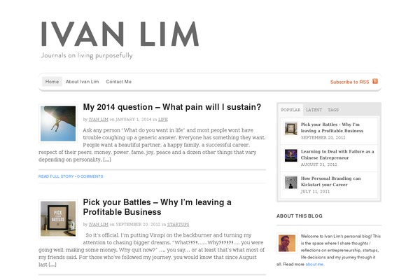 Site using Digg Digg plugin