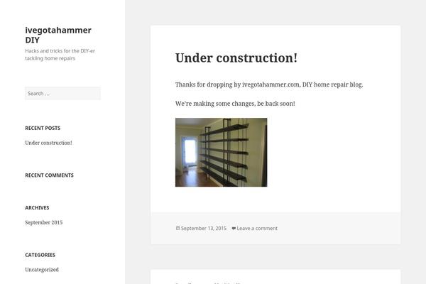 Twenty Fifteen theme site design template sample