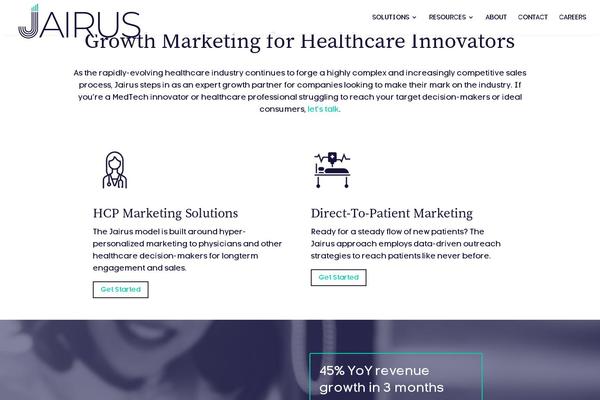 Divi Child theme site design template sample