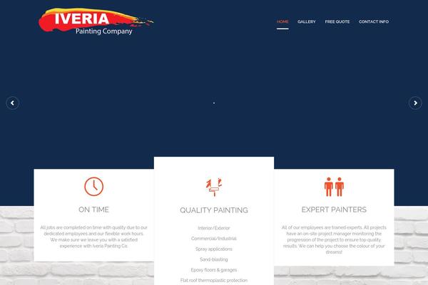 Construction theme site design template sample