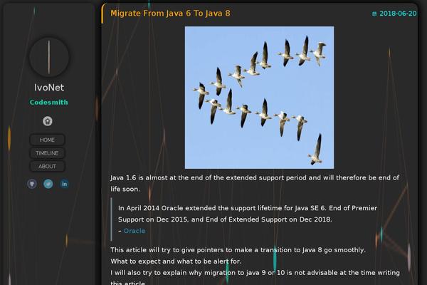 Site using About Me 3000 widget plugin