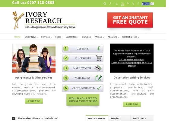 ivoryresearch.com site used Irs