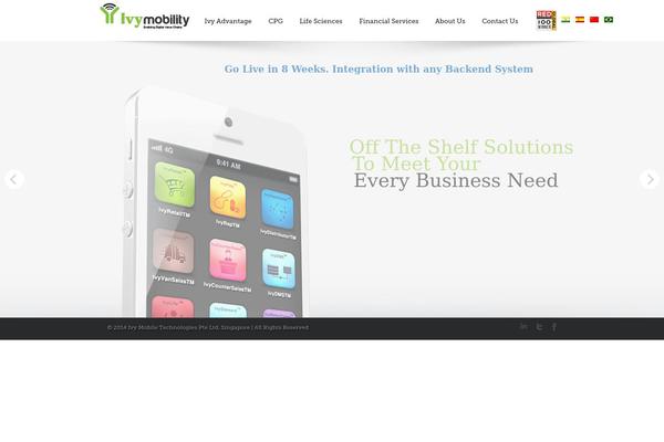 Ivy theme site design template sample