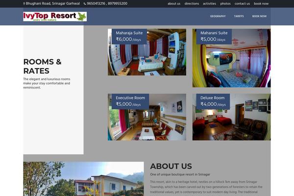 Hillter theme site design template sample