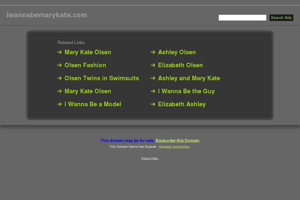 iwannabemarykate.com site used Runway Pro