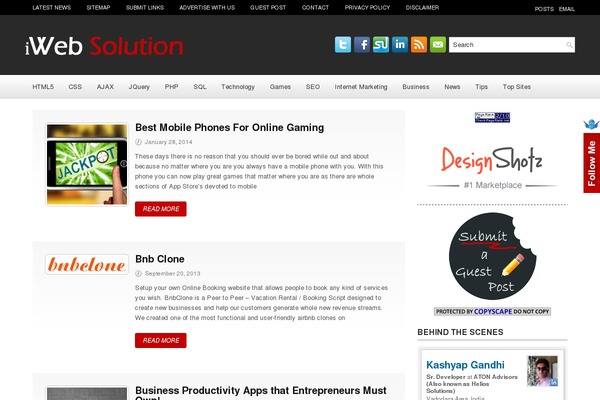 Techboard theme websites examples