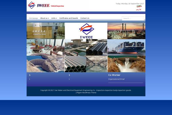 Pilgrim theme site design template sample