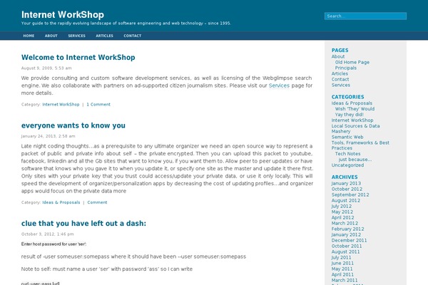 Fluid Blue theme site design template sample