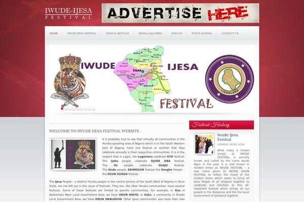 Candidate theme site design template sample