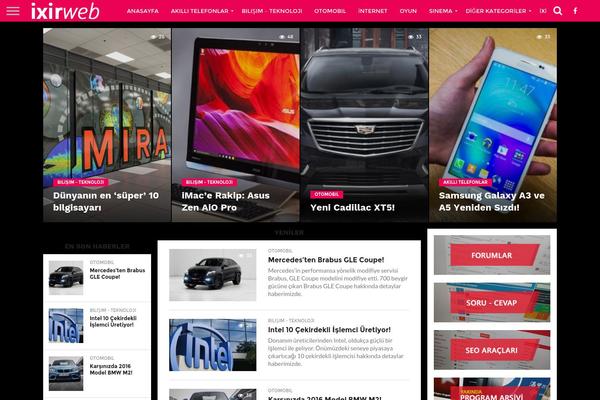 Flex Mag theme site design template sample