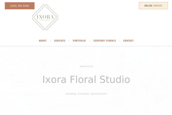 Flowers-boutique-child theme site design template sample