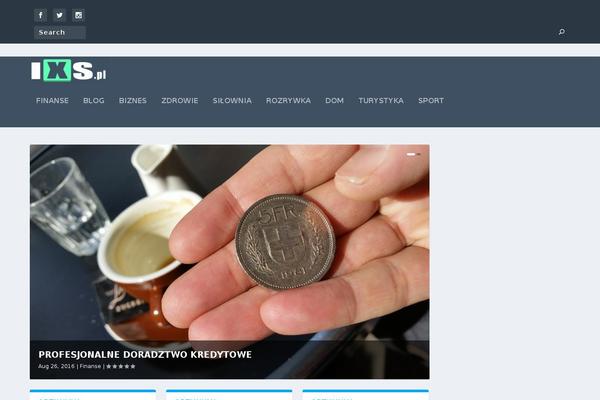 Clean-grid theme site design template sample