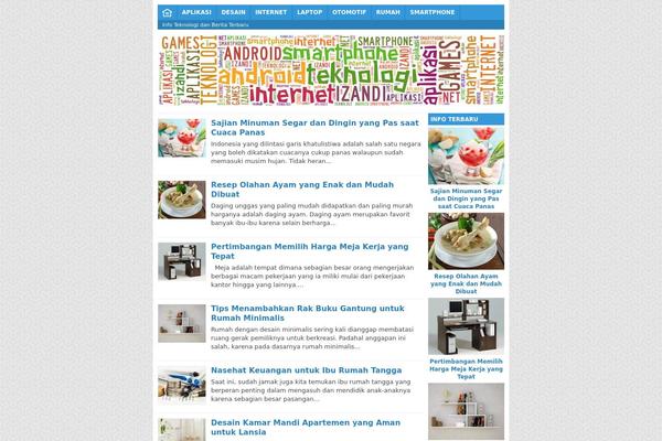 Flat728 theme site design template sample