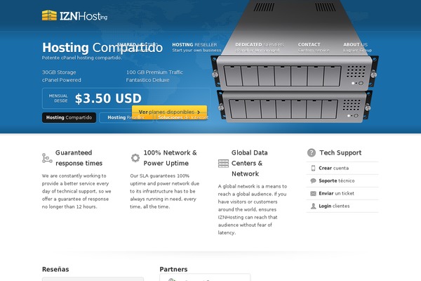 Rackhost theme site design template sample