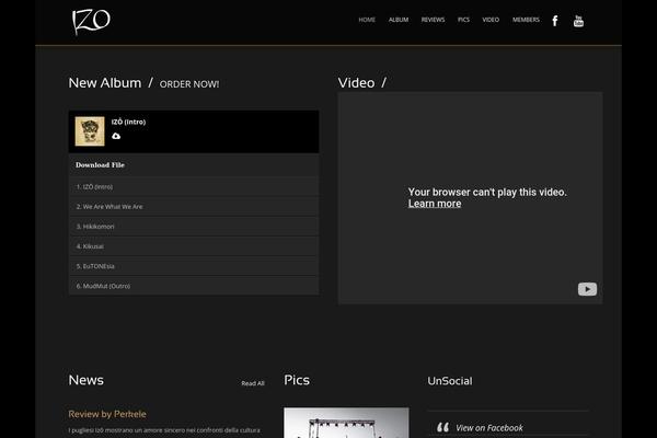 Music Club 1.4 theme site design template sample