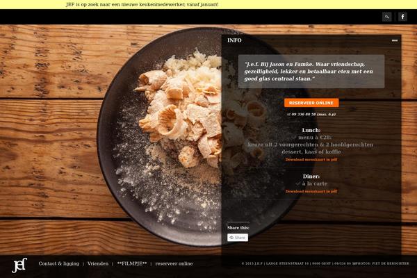 James theme site design template sample