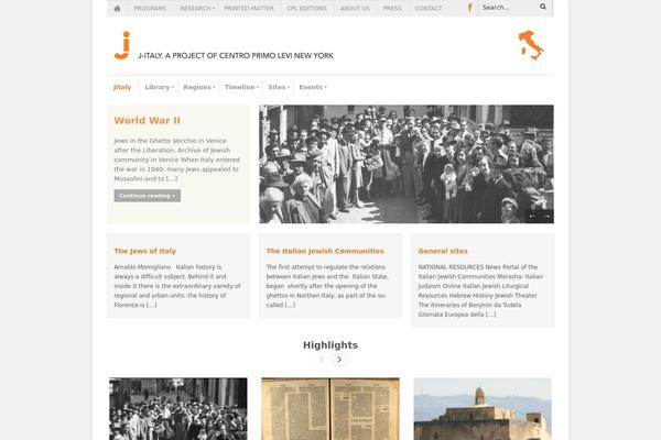Discovery theme site design template sample