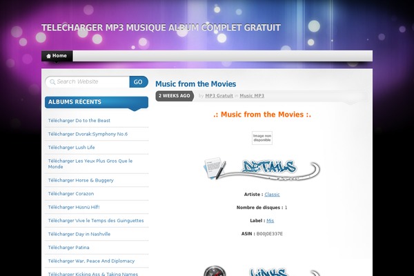 Mystique theme site design template sample