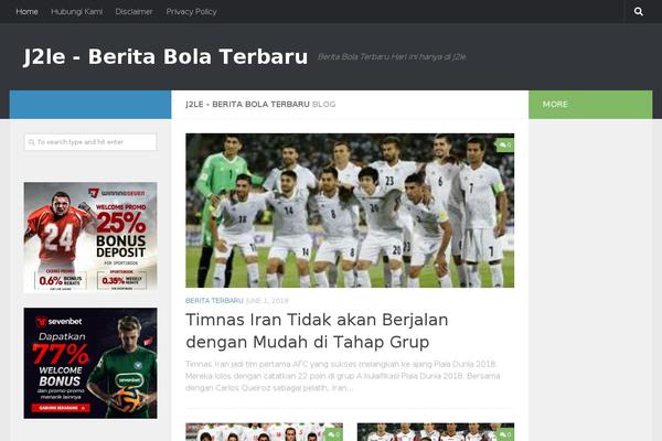 Hueman theme site design template sample
