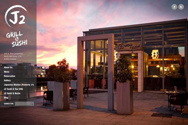 Ristorante theme site design template sample