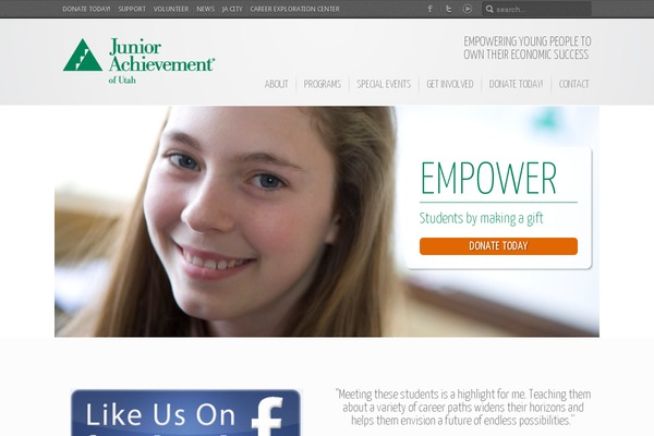 Inspire theme site design template sample