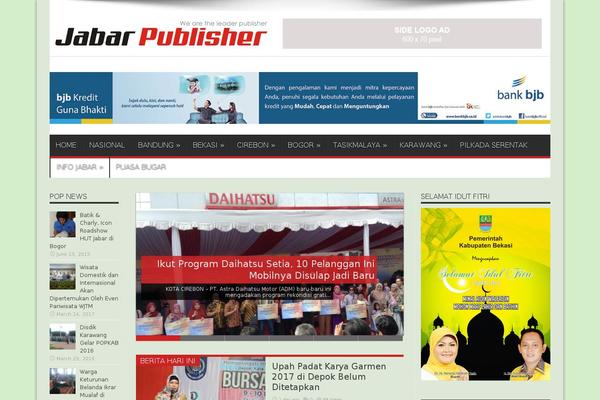 Jarida theme site design template sample