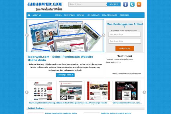 Site using Touchy-by-bonfire plugin