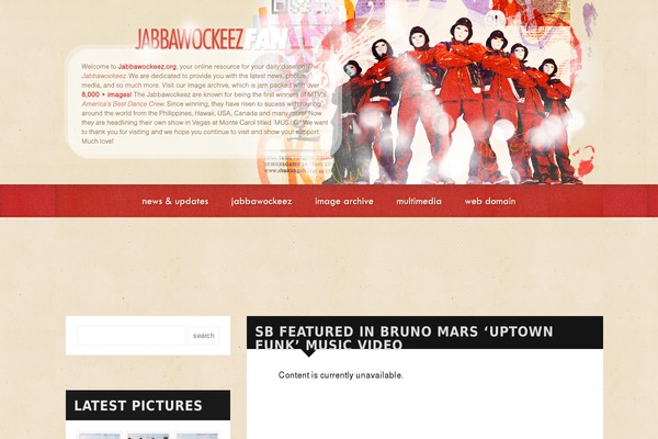 Red theme site design template sample
