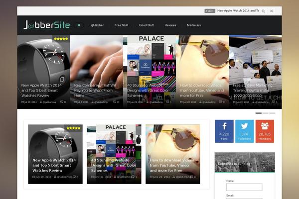 SevenMag theme site design template sample