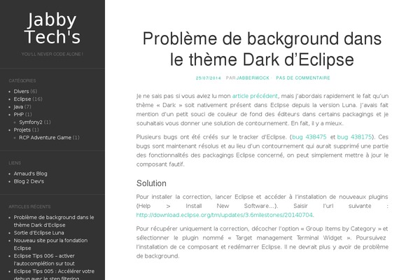 jabby-techs.fr site used Flat-child