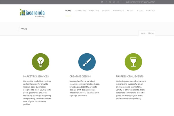 Olympus theme site design template sample
