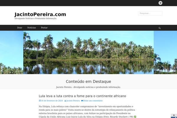 Clean Journal theme site design template sample